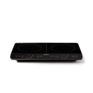 Cooktop de Indução Portátil Ariete 1998 Vitrocerâmico 2 Bocas Touch Preto