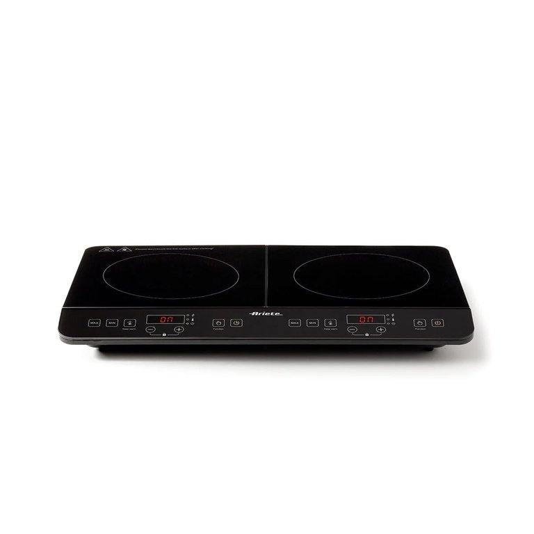 Cooktop de Indução Portátil Ariete 1998 Vitrocerâmico 2 Bocas Touch Preto