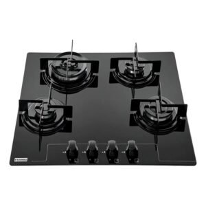 Cooktop Glass Tripla Chama 60 cm Preto